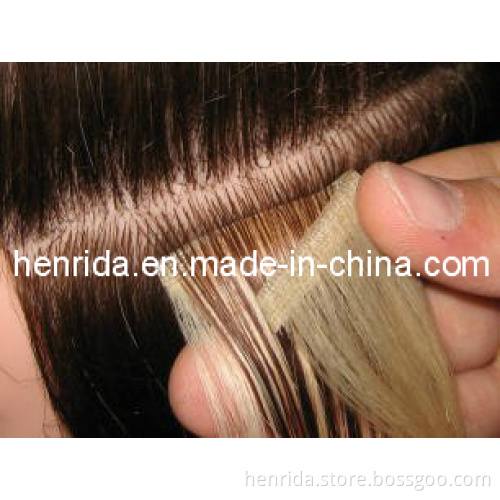 Skin Weft, PU-Weft, Tape Hair Extension, Hand-Tied Weft